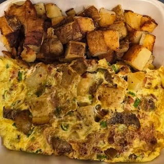 Loaded Potato Omelet