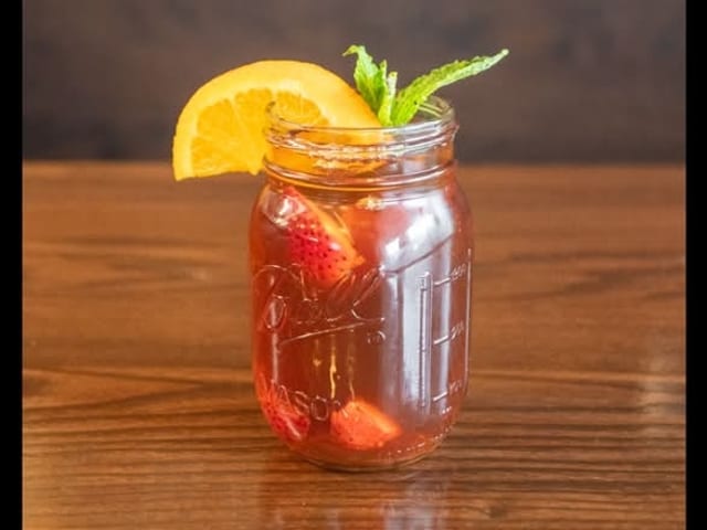 Iced Passion Fruit Tea.