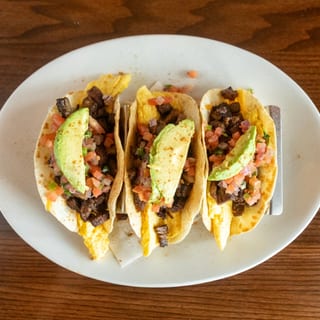 BREAKFAST STEAK TACOS
