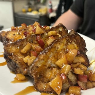 “NEW” APPLE FRITTER FRECH TOAST